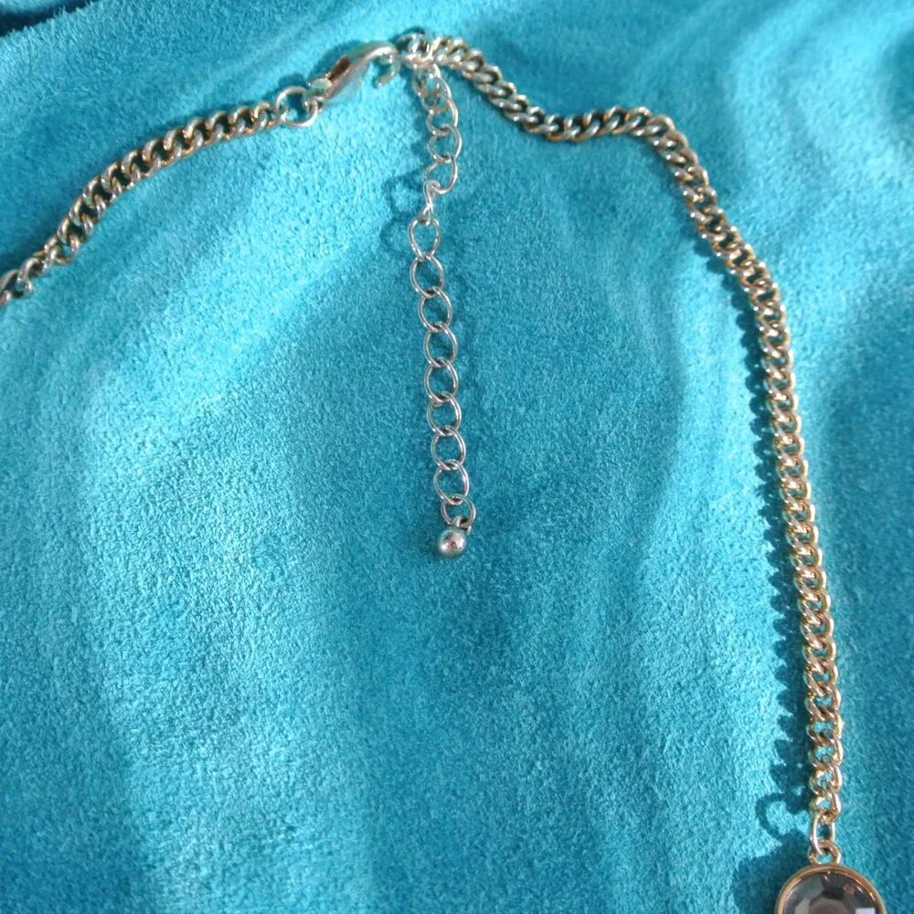 Bancroft Parvin Bauble Blue Green Stone‎ Statement Necklace OS